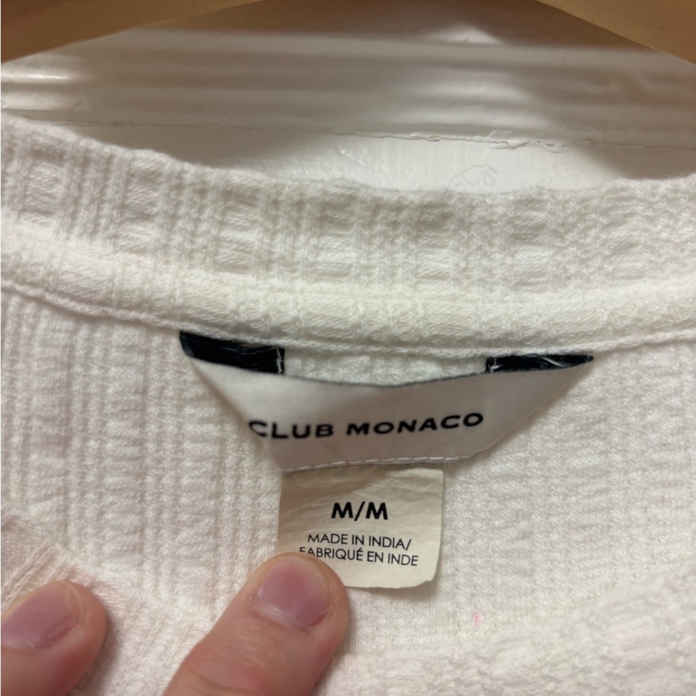 CLUB MONACO Side Snap Ribbed Top - size m - Picture 8 of 8